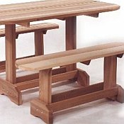 Picnic Table Set - Oval Unassembled