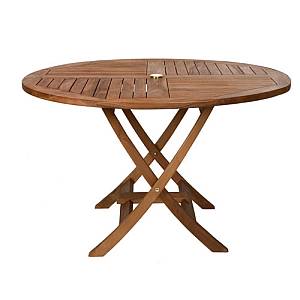 Teak Round Folding Table