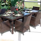 Resin Wicker Outdoor Dining Sets