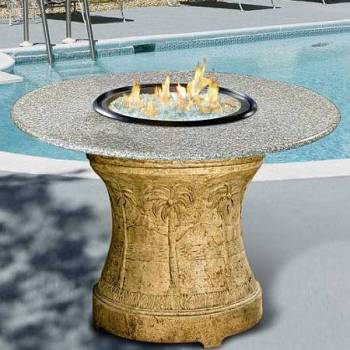 Firepit with Burning Glass Option