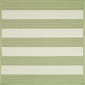 Cabana Stripes Outdoor Rugs<br>Celery