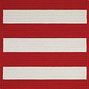 Cabana Stripes Outdoor Rugs<br>Red