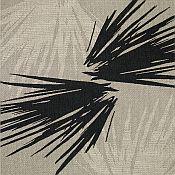 Seabreeze Palm Shade Rug - Black