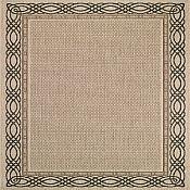 Seabreeze Spiral Outdoor Rugs - Cream