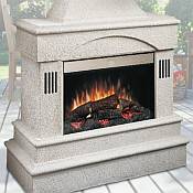 Rocklin Electric Fireplace with Speakers