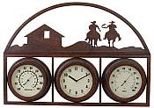 Western Design Temperature Gauge with Clock