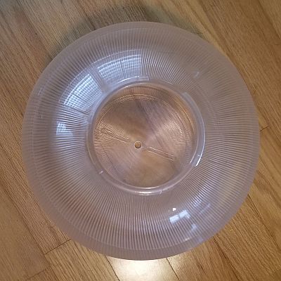 Replacement Globe for Patio Lamps - 10.5in  Diameter - Clear