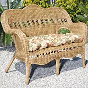 Sahara All Weather Resin Wicker Loveseat