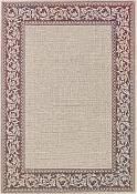 Scroll Cranberry Outdoor Rug - 3ft 11in by 5ft 6in