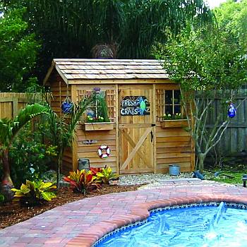Cabana 10x8 Pool House Shed Kit