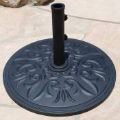 Premium Cast Aluminum Umbrella Base - 75 lbs