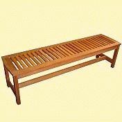 Eucalyptus Serenity Backless Garden Bench