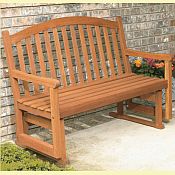 Eucalyptus Daydream 4ft Glider Bench - Hardwood Outdoor Furniture - 880 ...