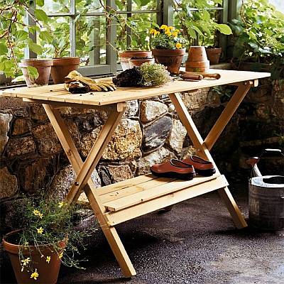 Simple Potting Bench/Console Table