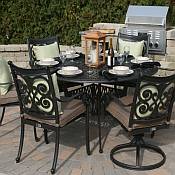 Herve 6 Person Aluminum Dining Set