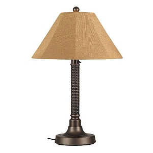 Bahama Weave Patio Table Lamp - 2in Thin Pole