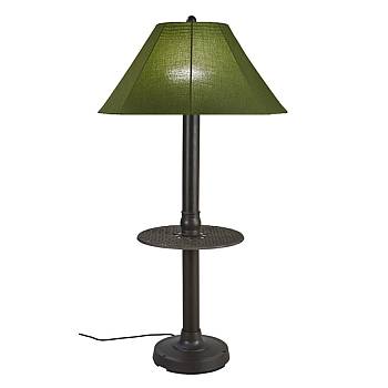 Catalina II Patio Floor Lamp with Table