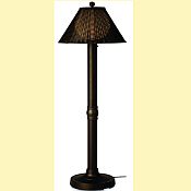 Tahiti II Wicker Patio Floor Lamp