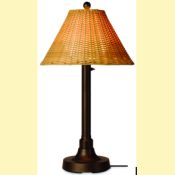 Tahiti II 34 in.Wicker Patio Table Lamp