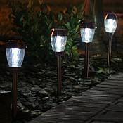 Charleston Solar Pathway Lights - Copper