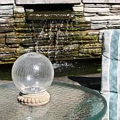 Crackled Glass Solar Gazing Ball