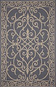 Patio Everywear Rug  Wrought Iron Denim