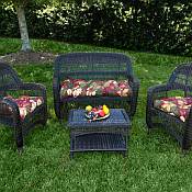 Tortuga Portside Dark Roast Wicker Set