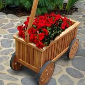 Teak Wagon Planter