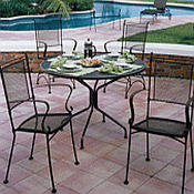 Bradford Wrought Iron Patio Set