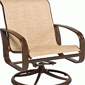 Cayman Isle Aluminum Sling Swivel Rocker