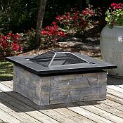 Stacked Stone Fire Pit